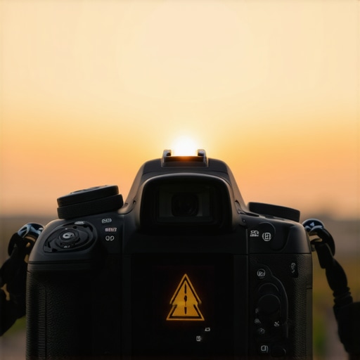 Camera with overheating warning during extended recording