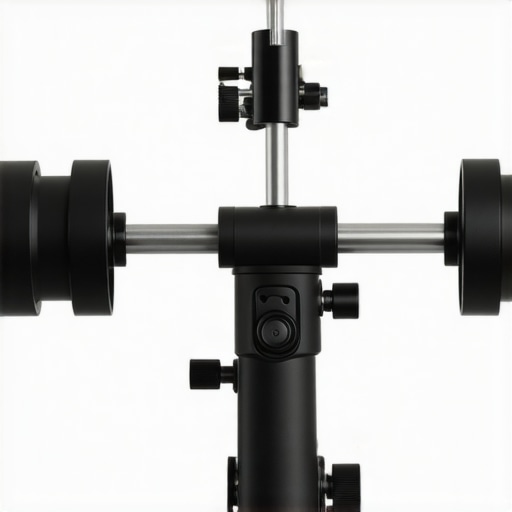 Close-up of a sturdy, well-designed creator rig showing metal joints and clamps
