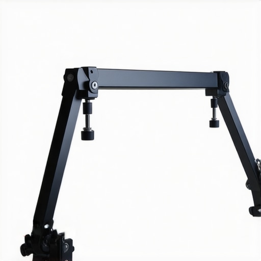 Studio setup with adjustable creator rig and LED lighting