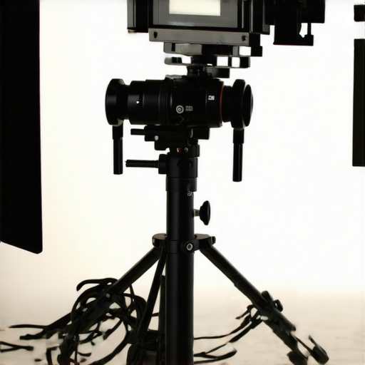 Studio setup with creator rig and LED panels during a demanding shoot