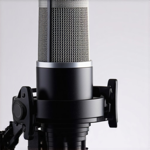 Close-up of Rode NT-USB Plus microphone showing its build quality and design.