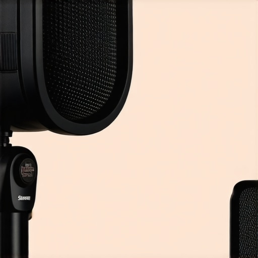 Close-up of Shure SM7B microphone highlighting robust build and controls