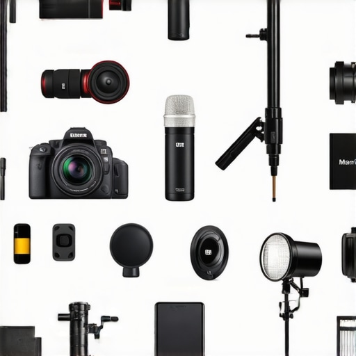 Comparison of Audiovisual Equipment in 2026 Illustrated comparison chart of camera setups, microphones, lighting kits, and studio gear