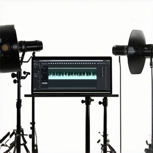 Professional studio setup with creator rig and lighting