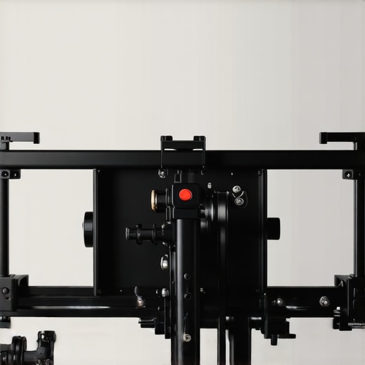 A professional creator rig with adjustable arms and lighting in a studio