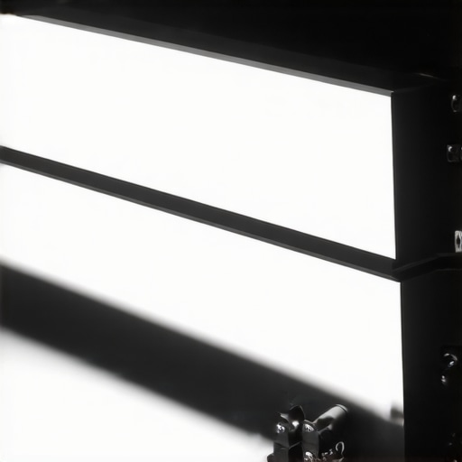 A versatile LED lighting system with adjustable components for studio use.