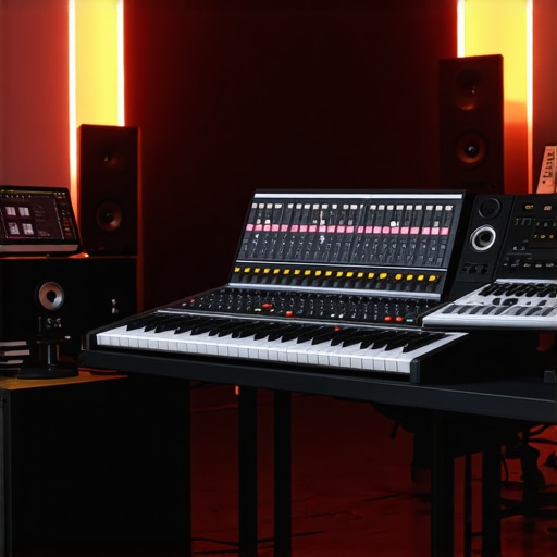 Studio gear in operation during high-stress scenario