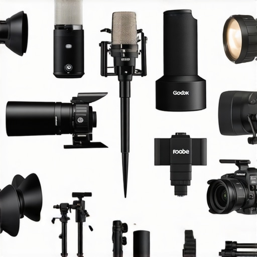 Studio gear comparison featuring Creator Rigs, Godox, and Rode equipment.