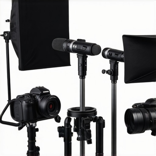 Studio gear like microphones, lighting, and cameras functioning during stress test