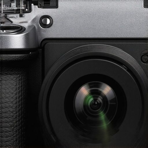 Front view of the compact, magnesium alloy camera with textured grip and sleek design.