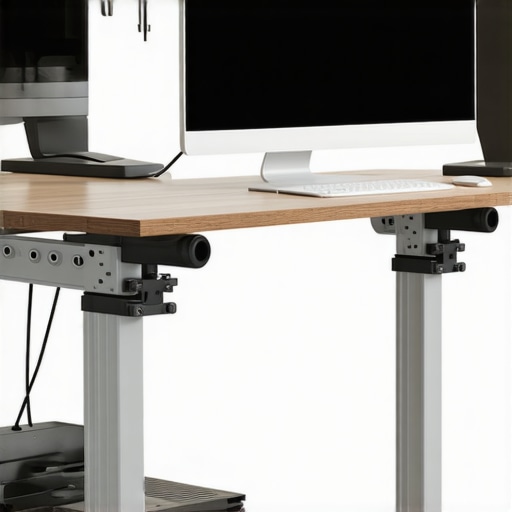 Close-up of aluminum joints and quick-release clamps on the 2026 Modular Desk Rig.