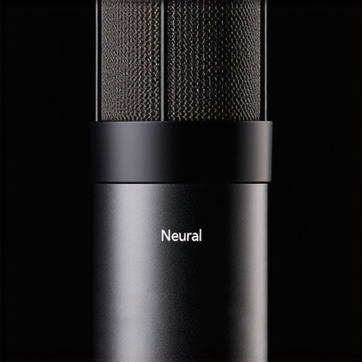 Detailed view of Neural Mic highlighting aluminum construction and matte surface