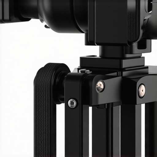 Detailed image highlighting the aluminum construction and textured surface of a portable creator rig