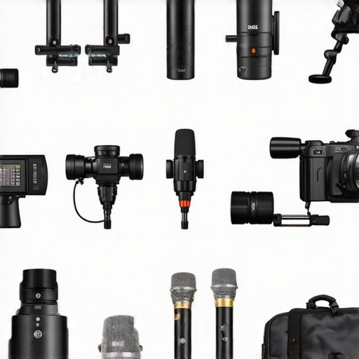 A visual comparison chart of different creator rigs, microphones, cameras, and lighting kits.