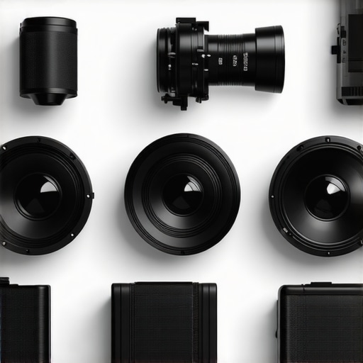 Comparison chart of high-end and budget studio gear including microphones, cameras, and lighting kits