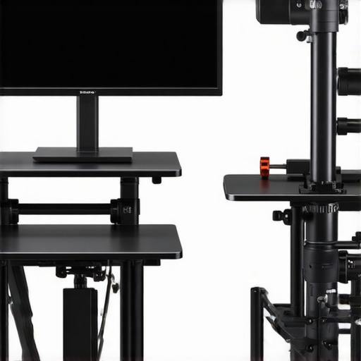 A visual comparison of different professional and budget studio rigs with labels and specifications