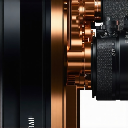Close-up of a mirrorless camera with a copper heat dissipation hack attached.