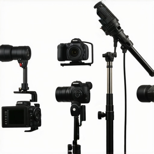 Professional Content Creation Equipment Studio cameras, rigs, lighting, and microphone equipment for creators