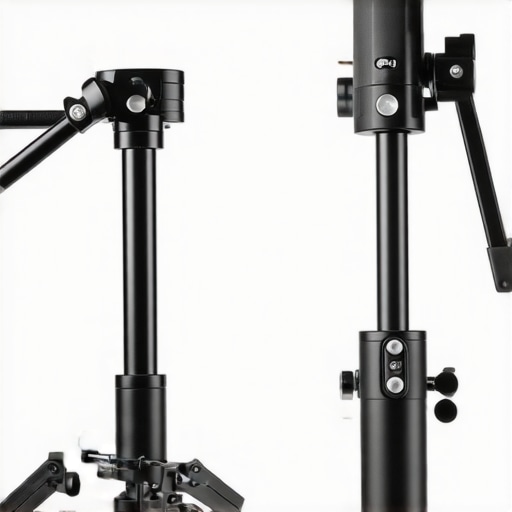 Studio setup showcasing different mounting rigs for camera and gear