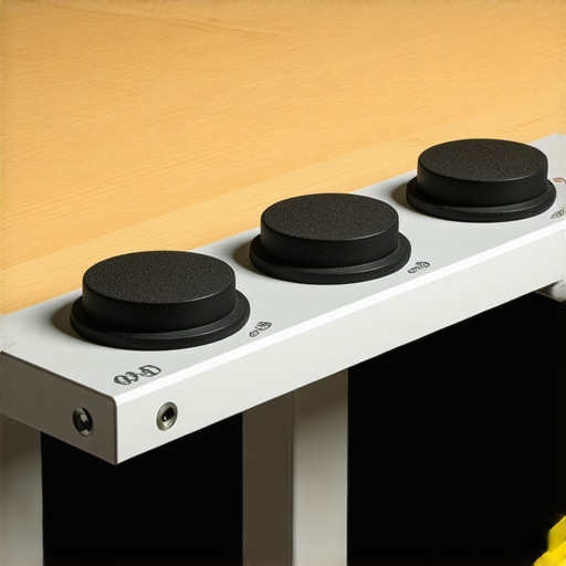 Detailed view of the durable aluminum clamp with grip-enhancing surface and rubber padding for studio use