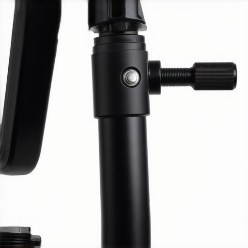 A detailed shot of the quick-lock lever on a Graphene Lighting Stand, showing textured aluminum surface and secure lock.