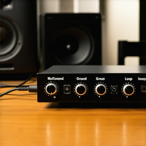 Neural interface connected to audio equipment in studio setting