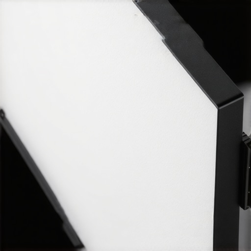 Close-up view of a sleek nano-LED panel showcasing its textured surface and aluminum frame