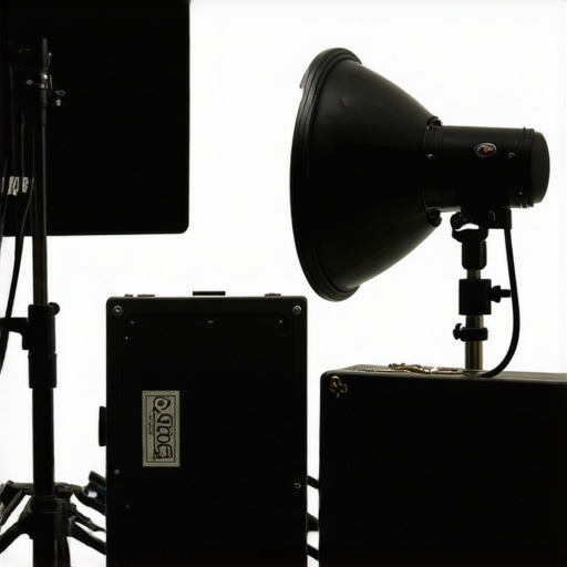 Studio equipment enduring challenging conditions during a recording session