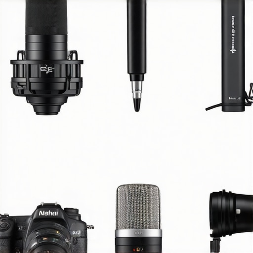 Chart comparing microphones and cameras with prices and features
