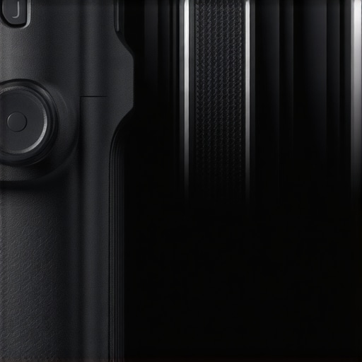 Detailed view of camera's grip and material surface highlighting durability and ergonomics.