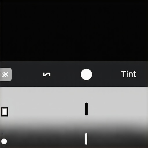 Camera menu displaying white balance adjustment options with sliders for temperature and tint.