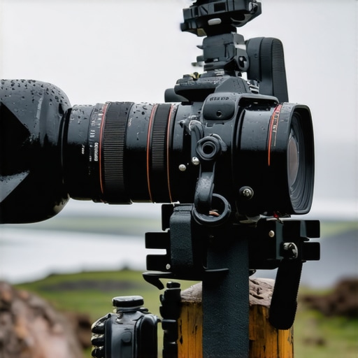 Camera equipment enduring harsh weather conditions in outdoor environment
