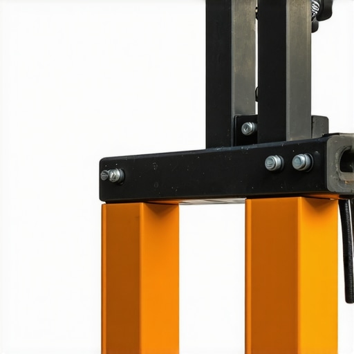 Close-up of sturdy rig joints with vibration absorption features.