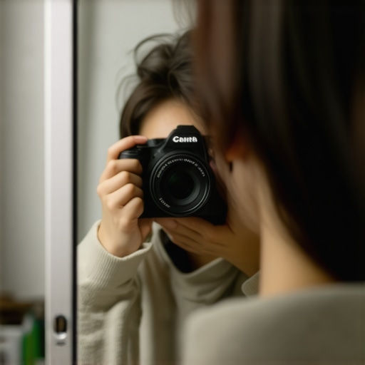 How to Use a Mirror to Check Your Camera Settings When Alone