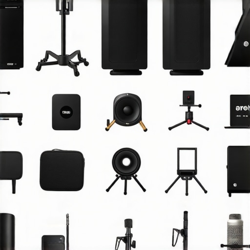 Illustrative chart comparing studio gear options for content creators.