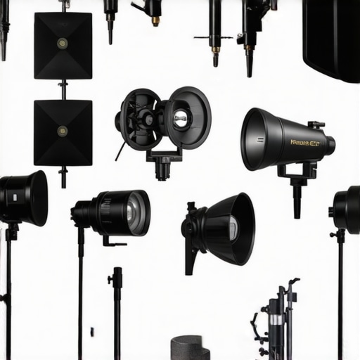 Studio Gear Stress Test Studio lighting and microphones exposed to weather and prolonged use