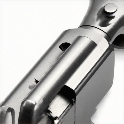 Detailed view of titanium construction and locking mechanism.