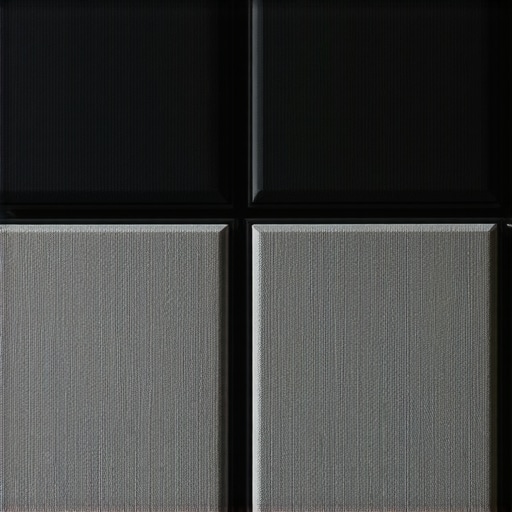 Acoustic Panel Setup Close-up of decorative soundproofing panels in a home studio.
