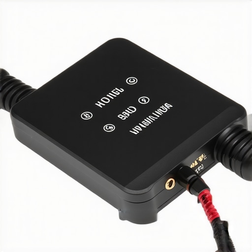 Close-up of a budget-friendly camera battery plate with simple connector