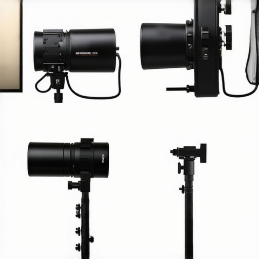 Comparison image showing affordable LED panels and high-end studio lights for video production.