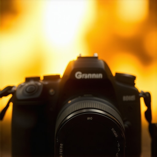 A camera with warning indicators overheating during outdoor shooting.