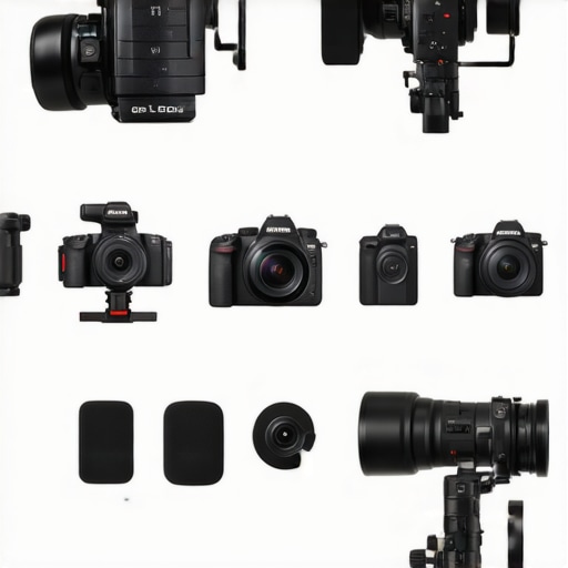 Side-by-side images showing different studio gear setups for content creation.