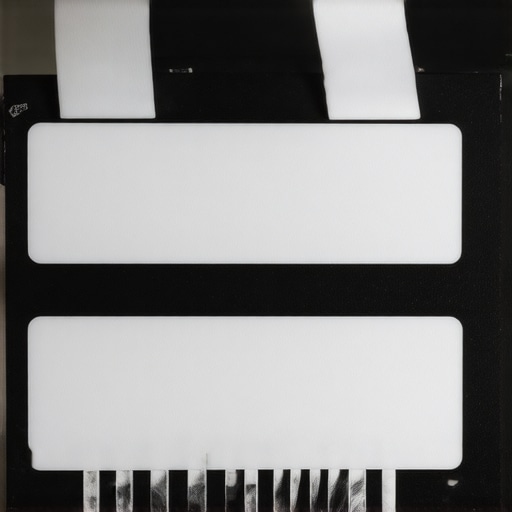 Durable Film Slate Close-up of a high-quality film slate with textured surface and bold markings in a studio