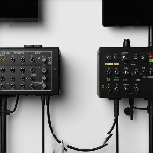 Audio equipment with grounding connections in studio