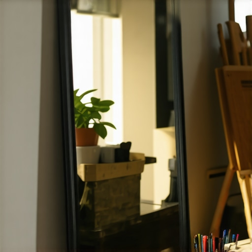 How to Use a Simple Mirror to Double Your Studio Space
