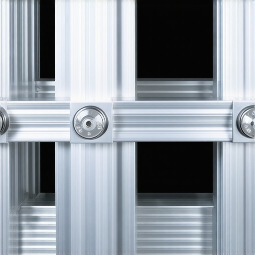 Detailed view of metal joints and adjustment mechanisms on a creator rig