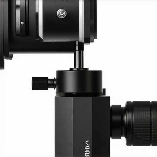 Rig Quick-Release Mechanism Close-up of a high-quality quick-release clamp on a vertical video rig, showing textured grip and machining details.