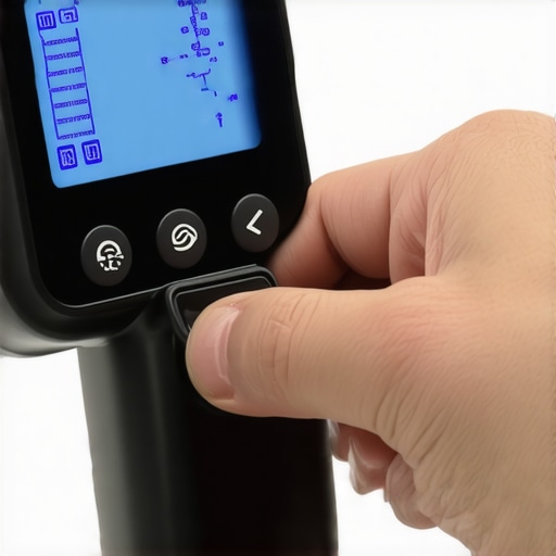 Detailed close-up of sensor cleaning kit's control panel and ultrasonic head