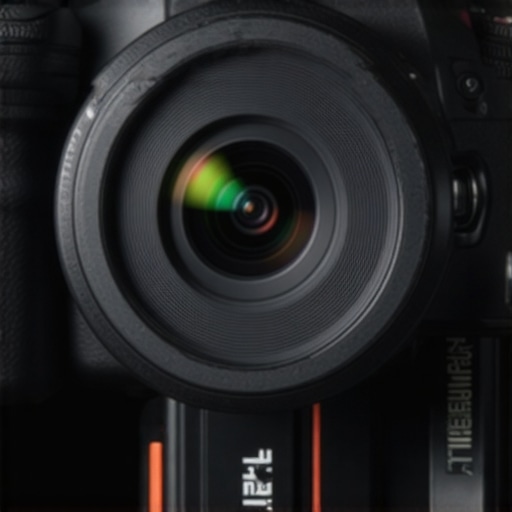 Close-up image of a silicone ring mounted on a camera lens demonstrating its grip and flexibility