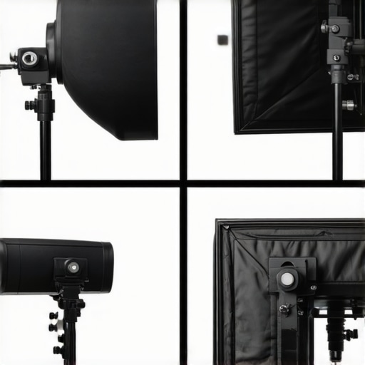 Professional lighting setup versus budget support mounts in a studio